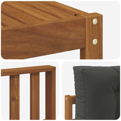 Set di divani da esterno con cuscino 7 pcs Naturale e Antracite | homemem39