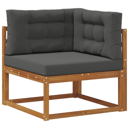 Set di divani da esterno con cuscino 7 pcs Naturale e Antracite | homemem39