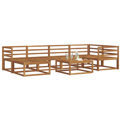 Set di divani da esterno 7 pcs Naturale | homemem39