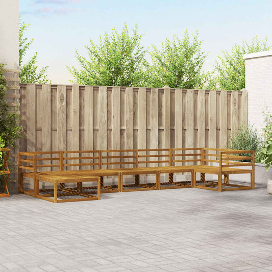 Set di divani da esterno 7 pcs Naturale | homemem39