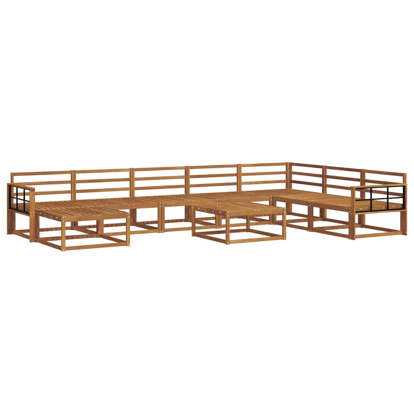 Set di divani da esterno 9 pcs Naturale | homemem39