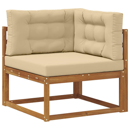 Set di divani da esterno con cuscino 6 pcs Naturale e Beige | homemem39