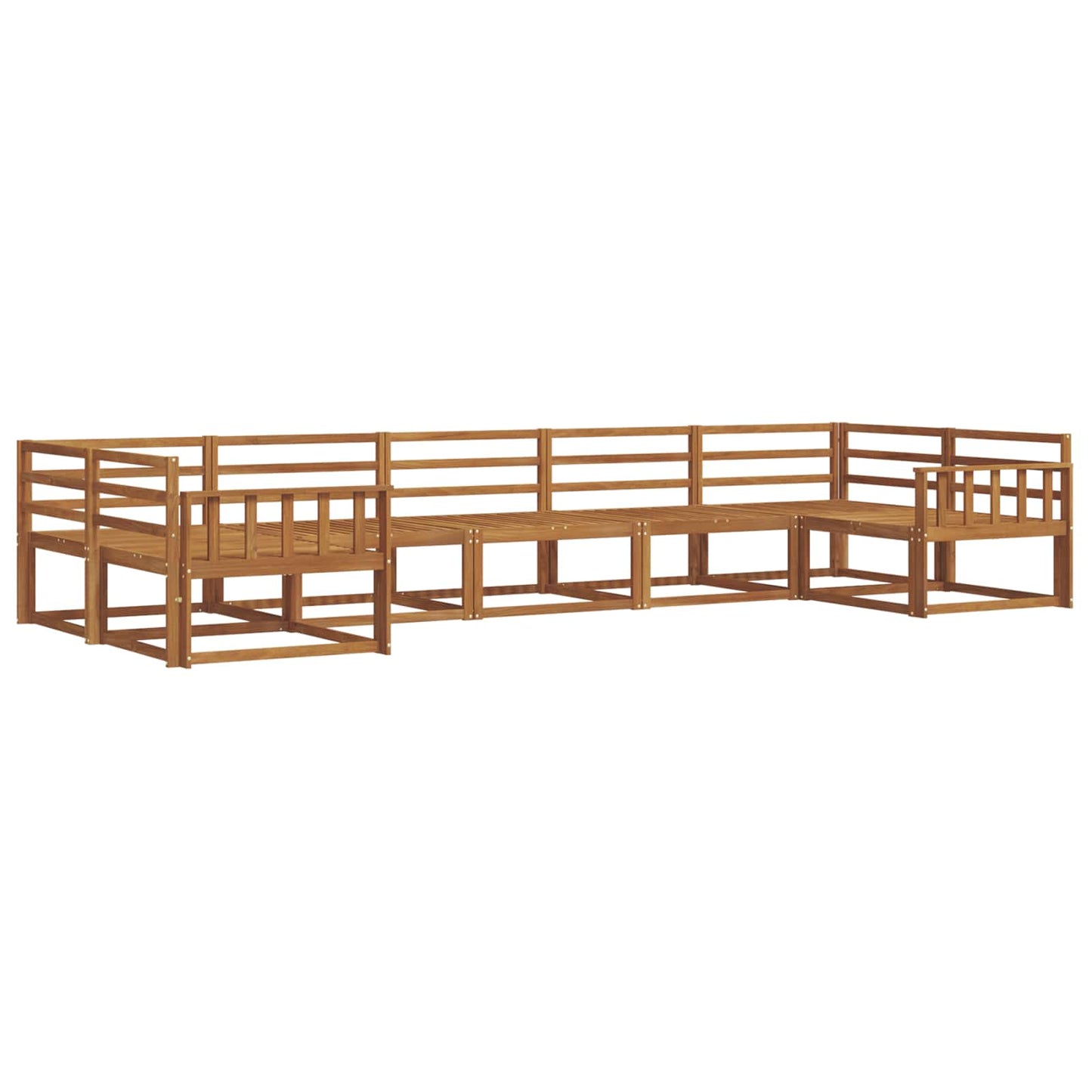 Set di divani da esterno 7 pcs Naturale | homemem39