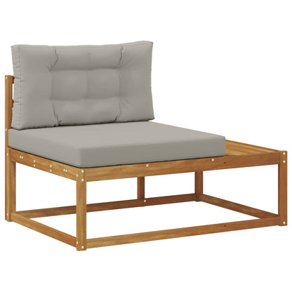 Set di divani da esterno con cuscino Grigio Naturale e Chiaro | homemem39
