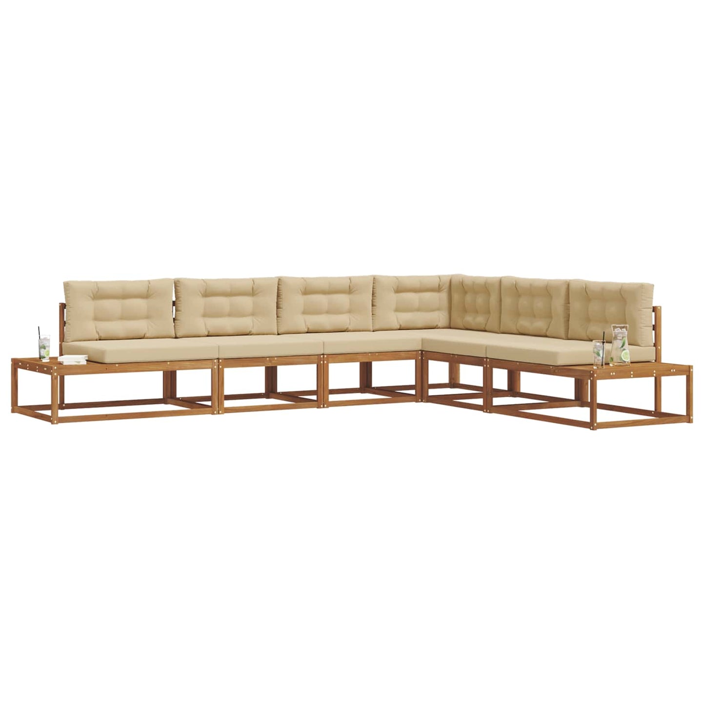 Set di divani da esterno Naturale e Beige | homemem39