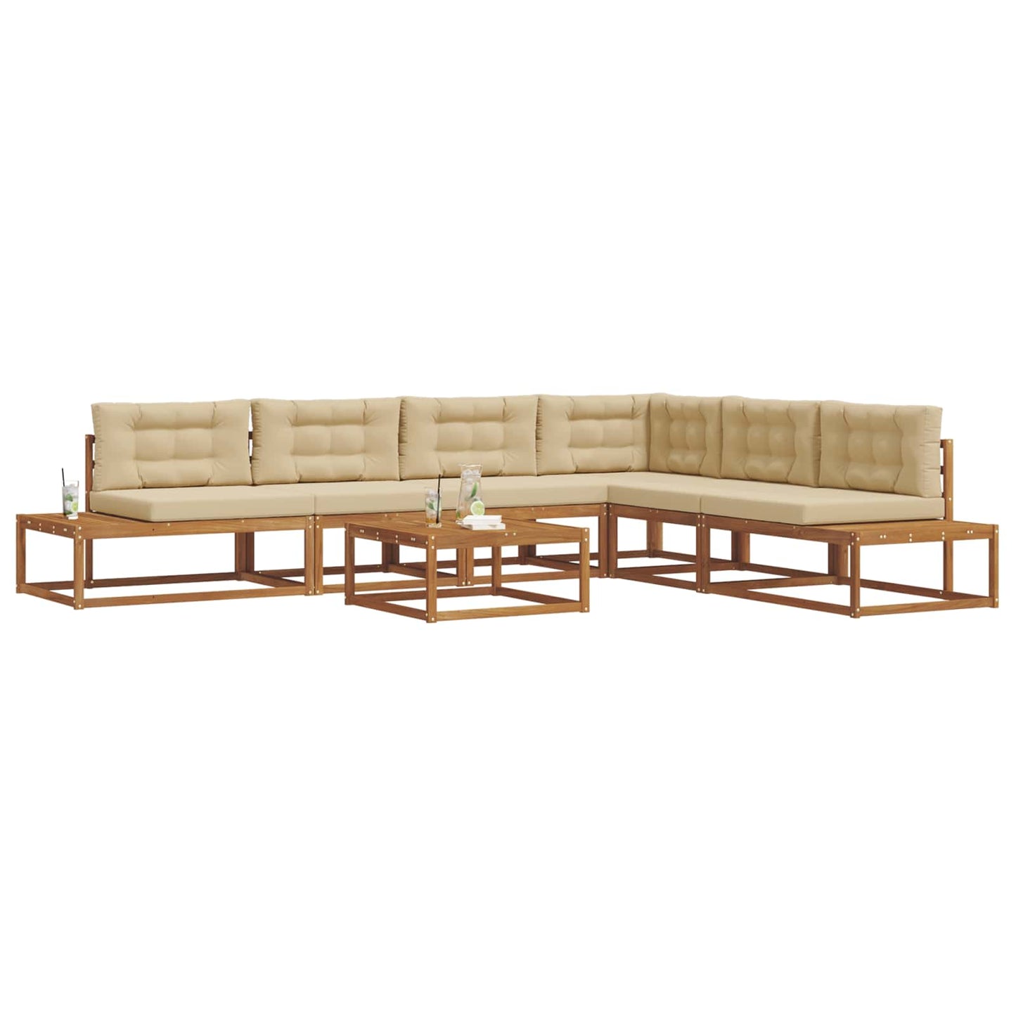 Set di divani da esterno Naturale e Beige | homemem39