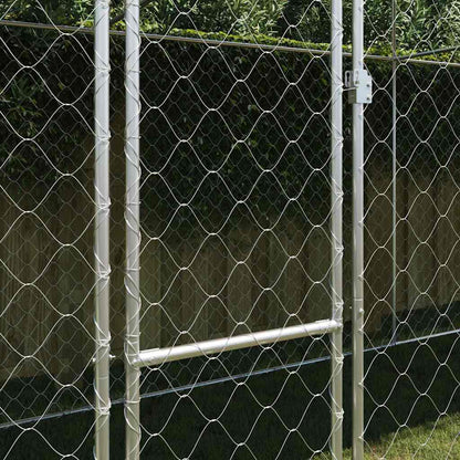 Gabbia per cani Argento 800 x 200 x 256 cm Acciaio zincato