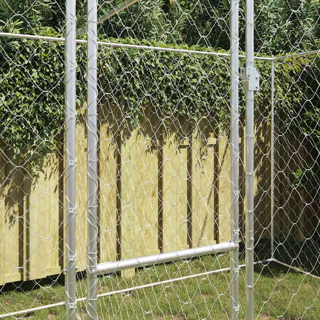 Gabbia per cani Argento 400 x 200 x 200 cm Acciaio zincato | homemem39