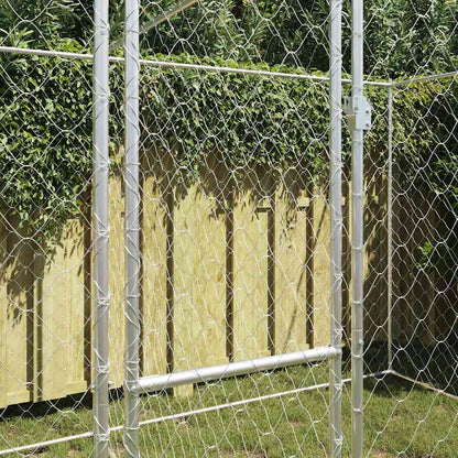 Gabbia per cani Argento 400 x 200 x 200 cm Acciaio zincato | homemem39