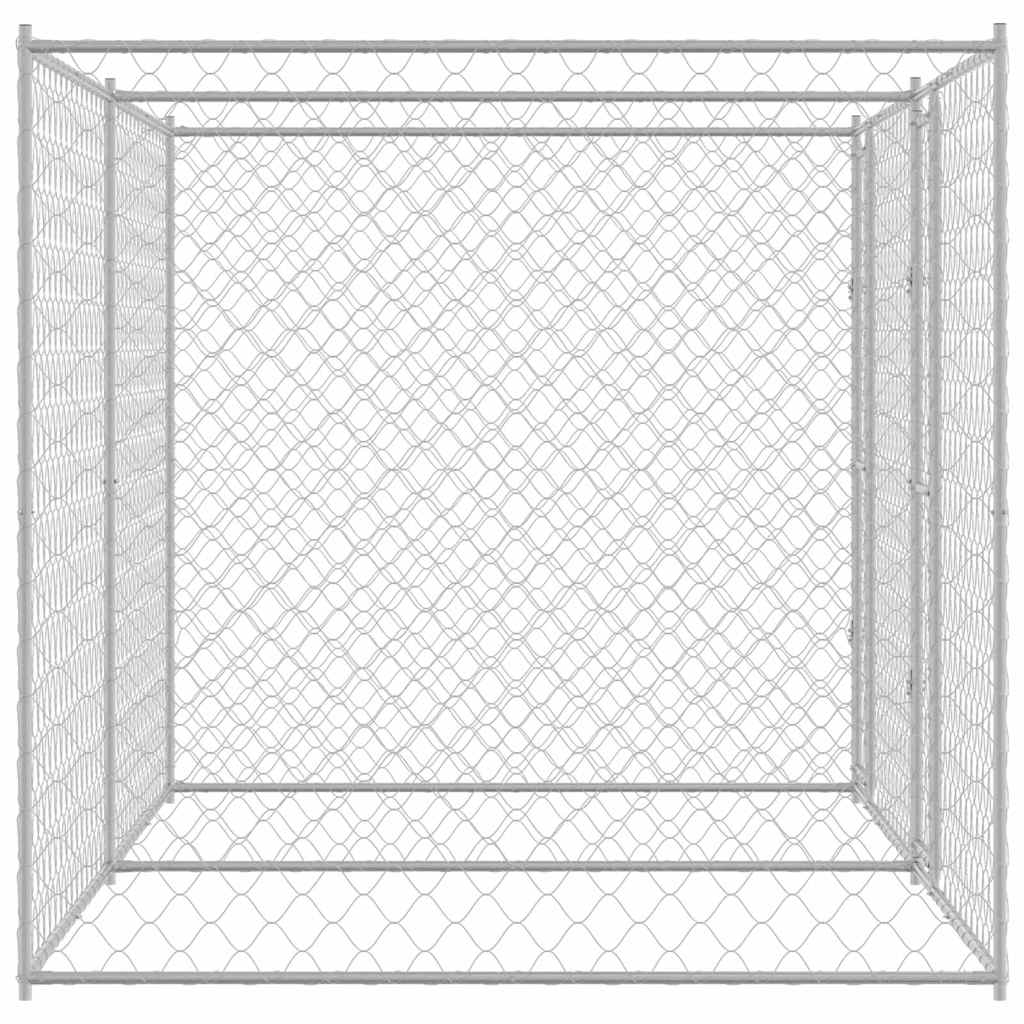 Gabbia per cani Argento 400 x 200 x 200 cm Acciaio zincato | homemem39