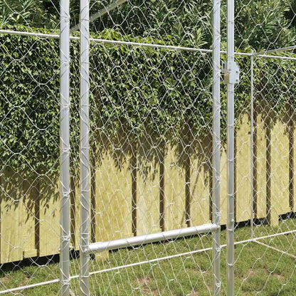 Gabbia per cani Argento 600 x 200 x 200 cm Acciaio zincato