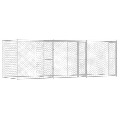 Gabbia per cani Argento 600 x 200 x 200 cm Acciaio zincato