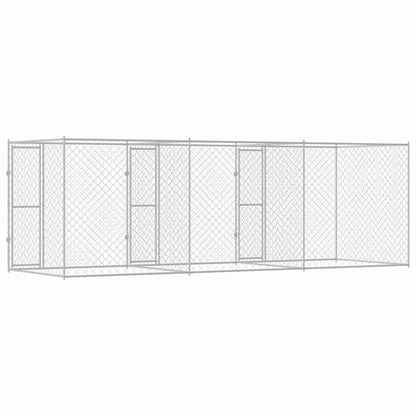 Gabbia per cani Argento 600 x 200 x 200 cm Acciaio zincato
