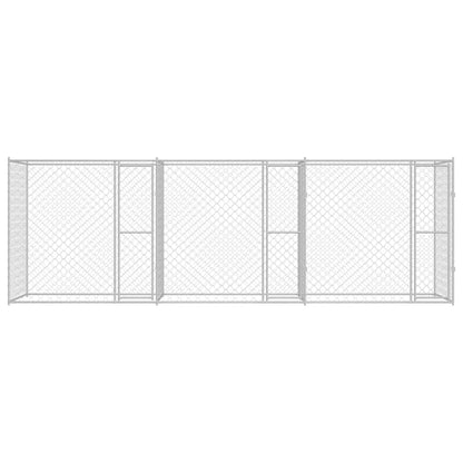Gabbia per cani Argento 600 x 200 x 200 cm Acciaio zincato | homemem39