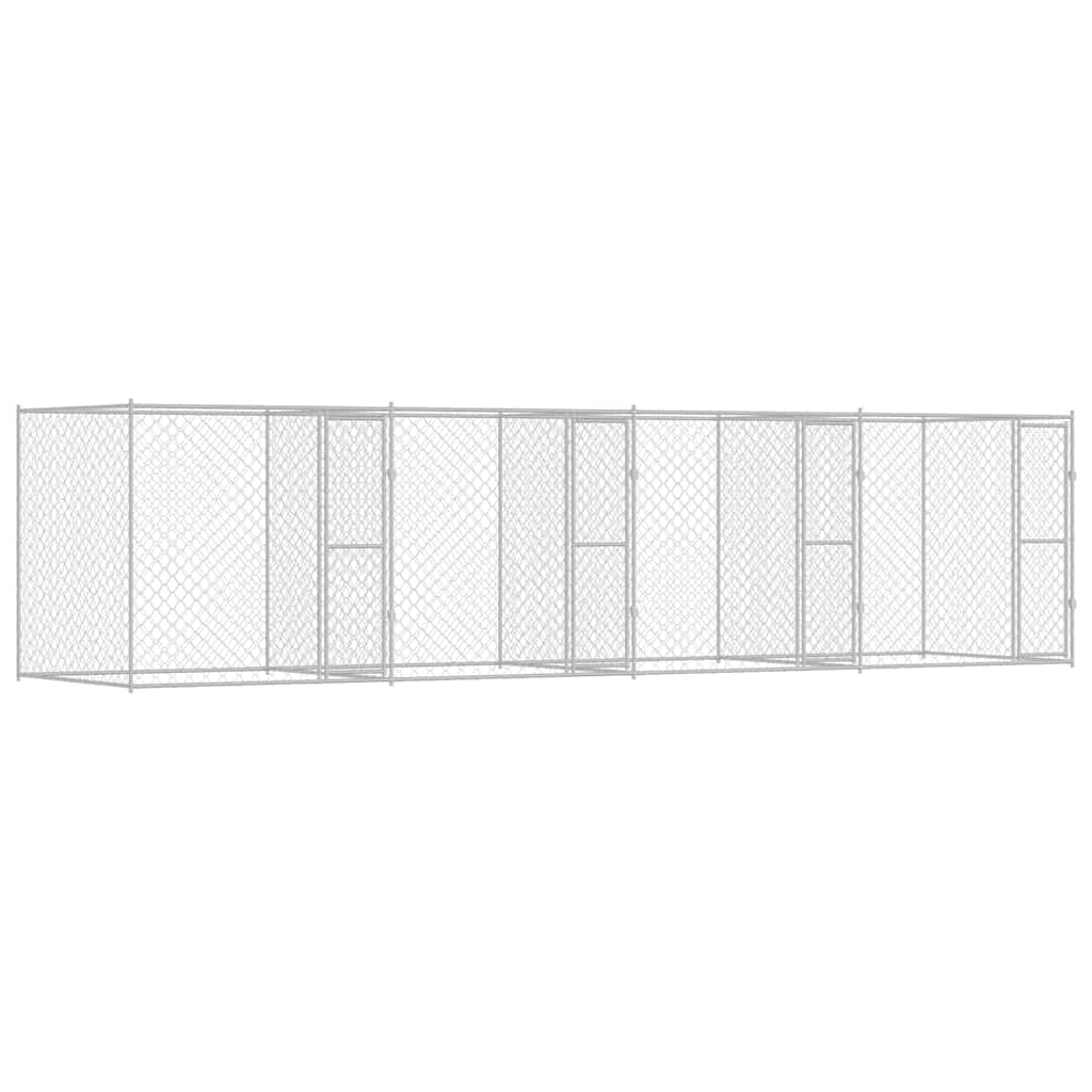 Gabbia per cani Argento 800 x 200 x 200 cm Acciaio zincato | homemem39