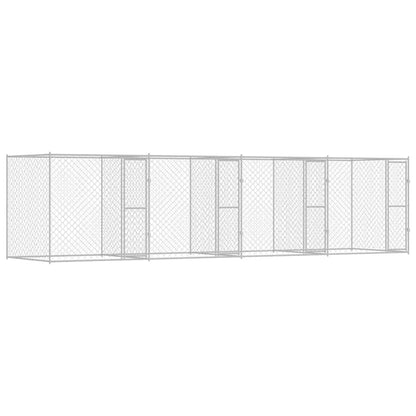 Gabbia per cani Argento 800 x 200 x 200 cm Acciaio zincato | homemem39