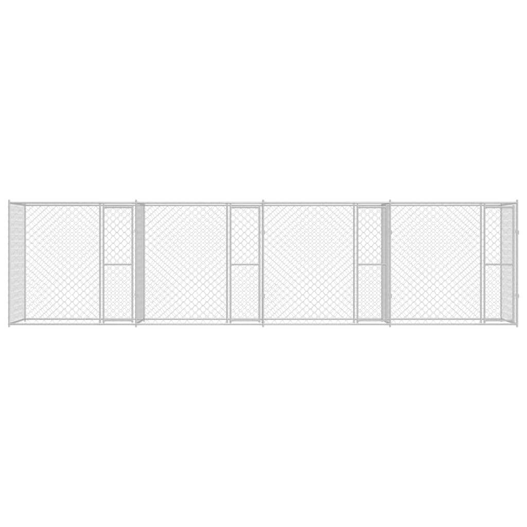 Gabbia per cani Argento 800 x 200 x 200 cm Acciaio zincato | homemem39