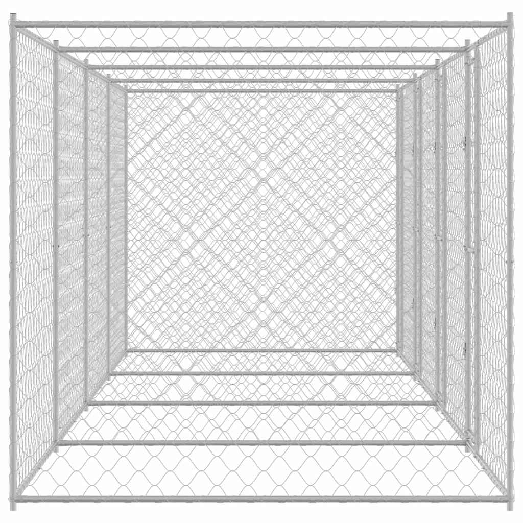 Gabbia per cani Argento 800 x 200 x 200 cm Acciaio zincato | homemem39