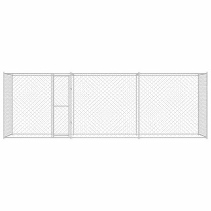 Gabbia per cani Argento 600 x 200 x 256 cm Acciaio zincato
