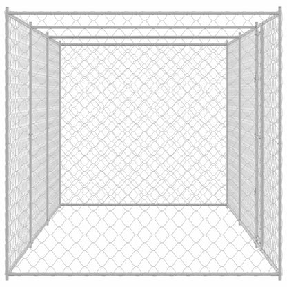 Gabbia per cani Argento 600 x 200 x 256 cm Acciaio zincato
