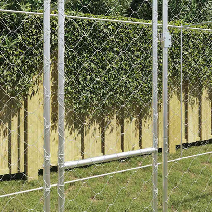 Gabbia per cani Argento 800 x 200 x 256 cm Acciaio zincato