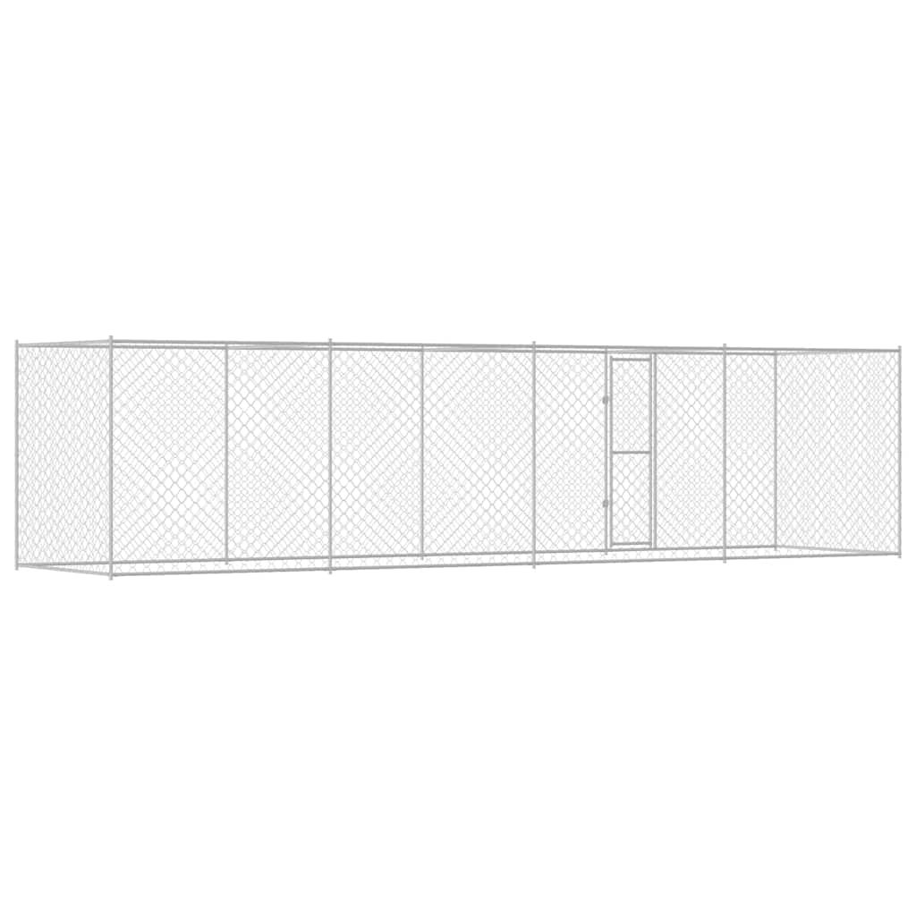 Gabbia per cani Argento 800 x 200 x 256 cm Acciaio zincato