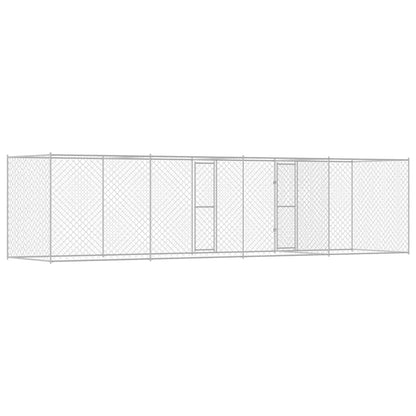 Gabbia per cani Argento 600 x 200 x 200 cm Acciaio zincato