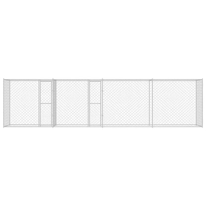 Gabbia per cani Argento 800 x 200 x 200 cm Acciaio zincato