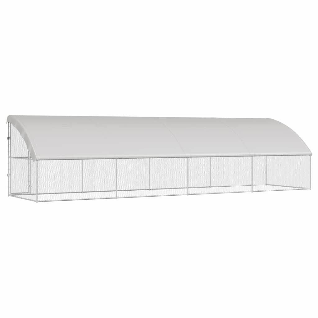 Gabbia per polli Argento 800 x 200 x 198.5 cm Acciaio zincato