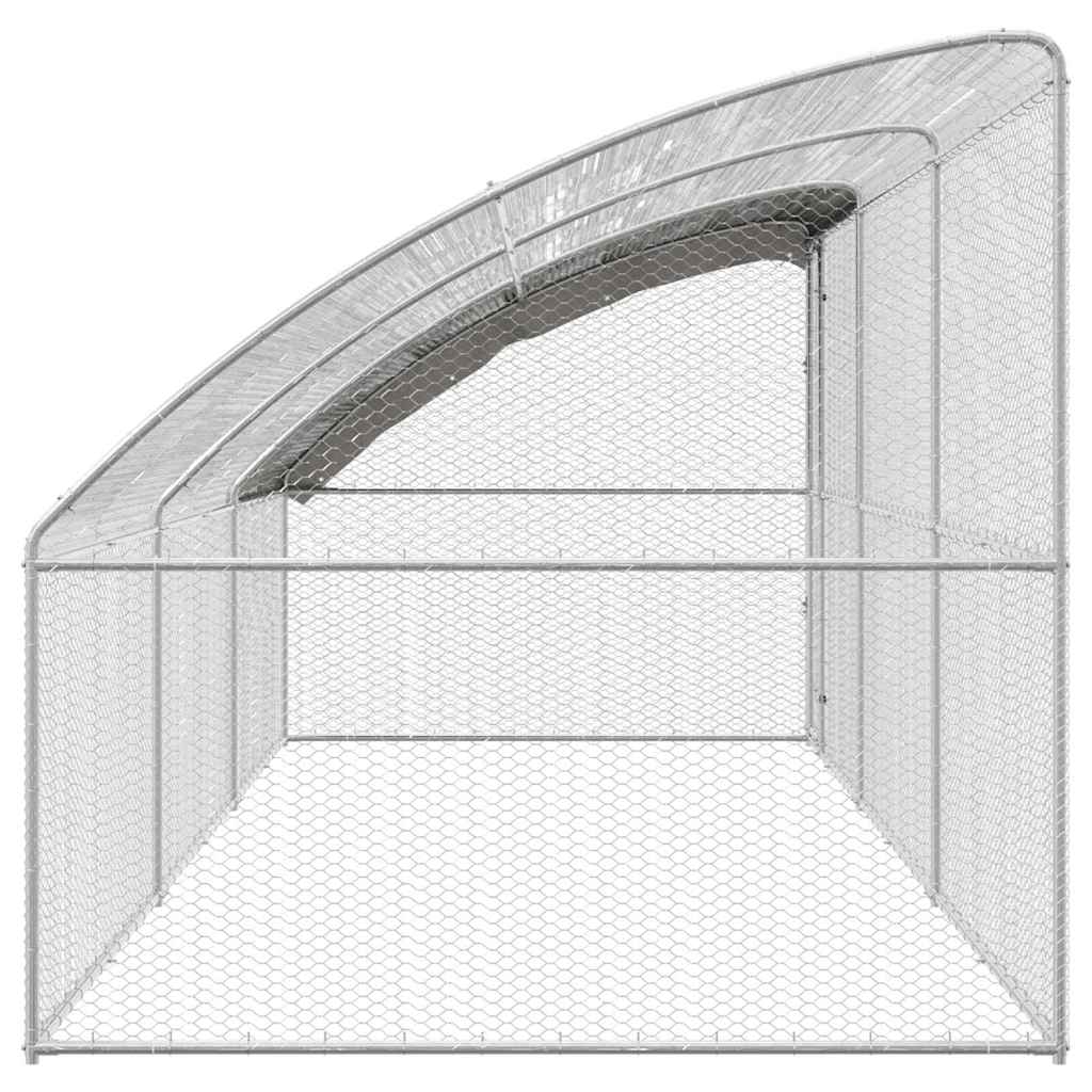 Gabbia per polli Argento 600 x 200 x 198.5 cm Acciaio zincato