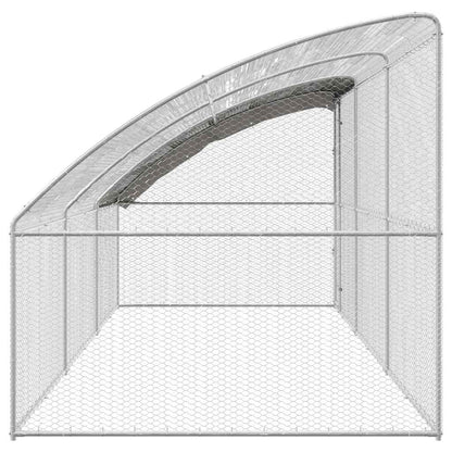Gabbia per polli Argento 600 x 200 x 198.5 cm Acciaio zincato