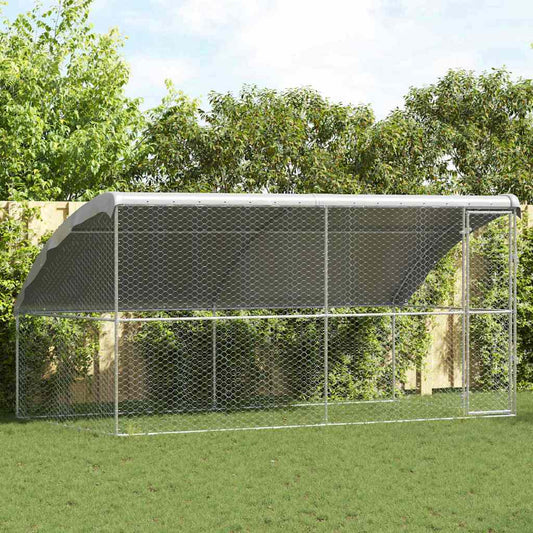 Cuccia per cani 2 pcs Argento 4 x 2 x 2 m Acciaio zincato | homemem39