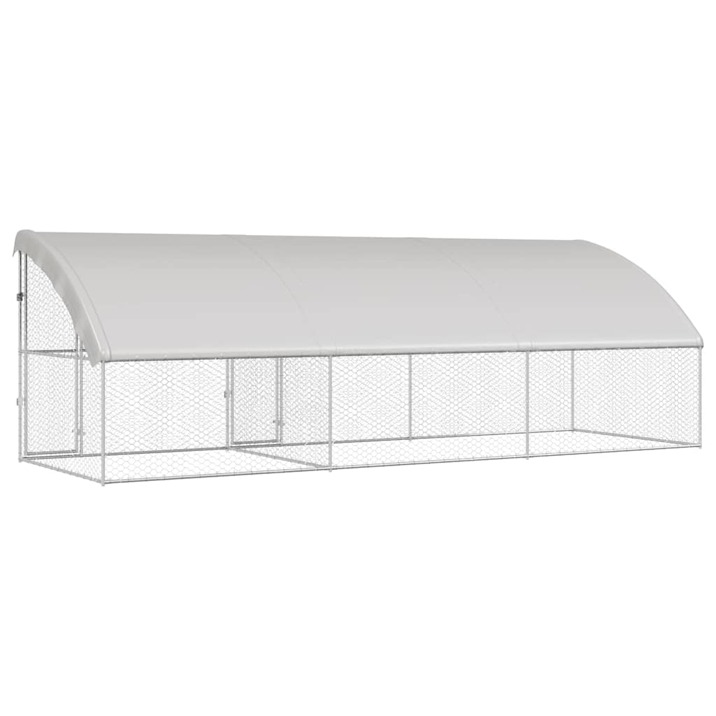 Cuccia per cani 3 pcs Argento 6 x 2 x 2 m Acciaio zincato | homemem39