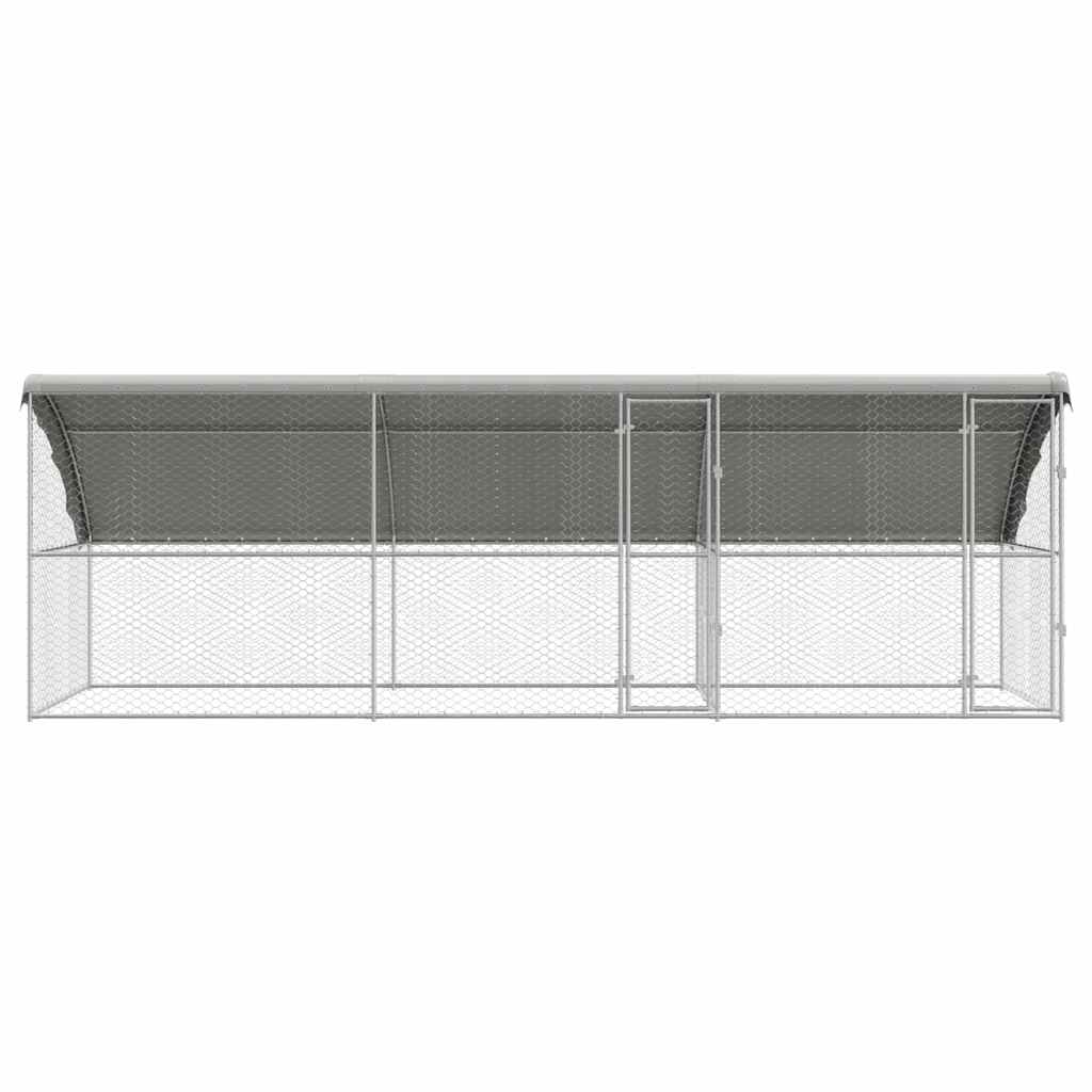 Cuccia per cani 3 pcs Argento 6 x 2 x 2 m Acciaio zincato | homemem39
