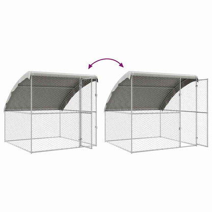 Cuccia per cani 3 pcs Argento 6 x 2 x 2 m Acciaio