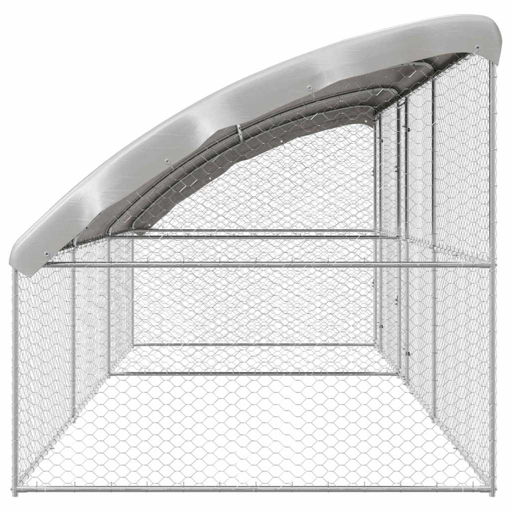 Cuccia per cani 3 pcs Argento 6 x 2 x 2 m Acciaio zincato | homemem39