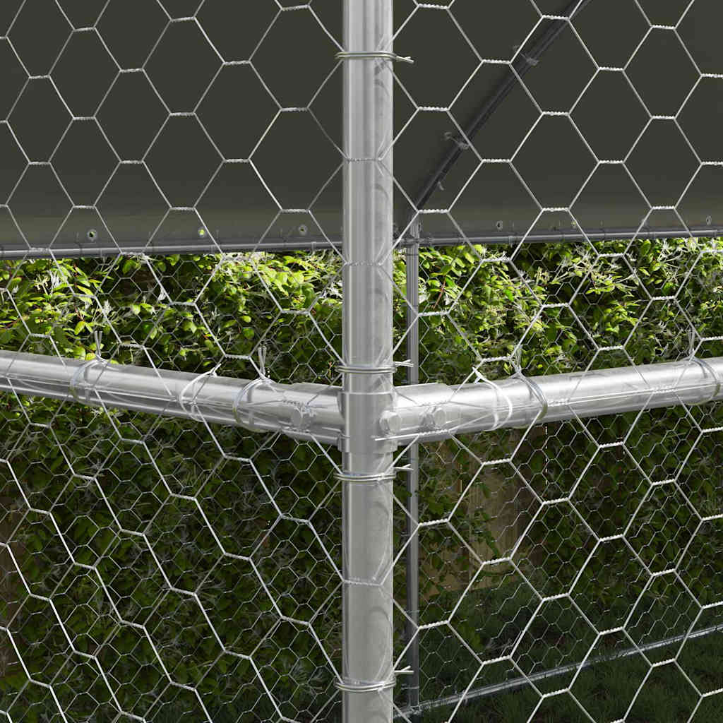 Cuccia per cani 4 pcs Argento 8 x 2 x 2 m Acciaio zincato | homemem39