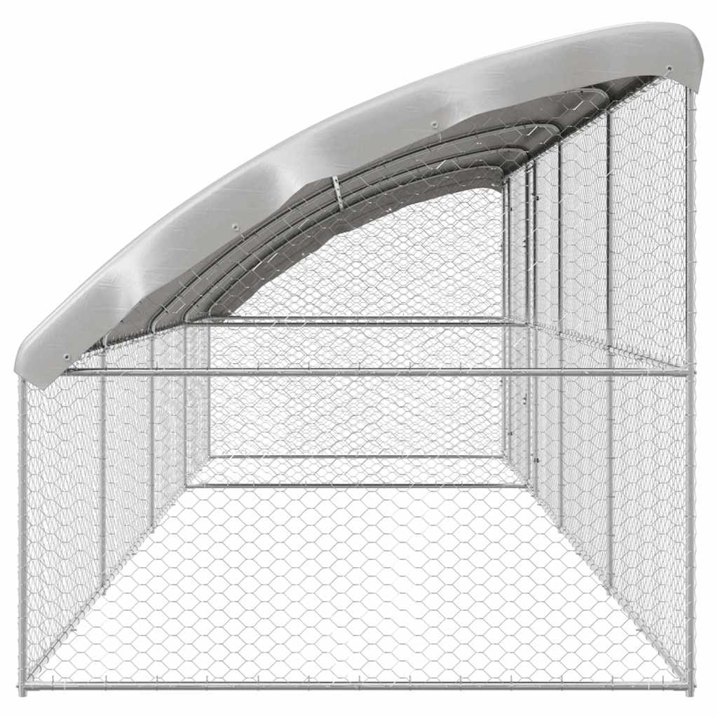 Cuccia per cani 4 pcs Argento 8 x 2 x 2 m Acciaio zincato | homemem39
