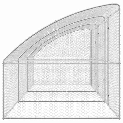 Cuccia per cani 3 pcs Argento 6 x 2 x 2 m Acciaio