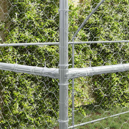 Cuccia per cani 2 pcs Argento 4 x 2 x 2 m Acciaio