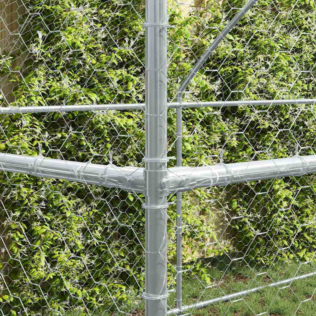 Cuccia per cani 3 pcs Argento 6 x 2 x 2 m Acciaio