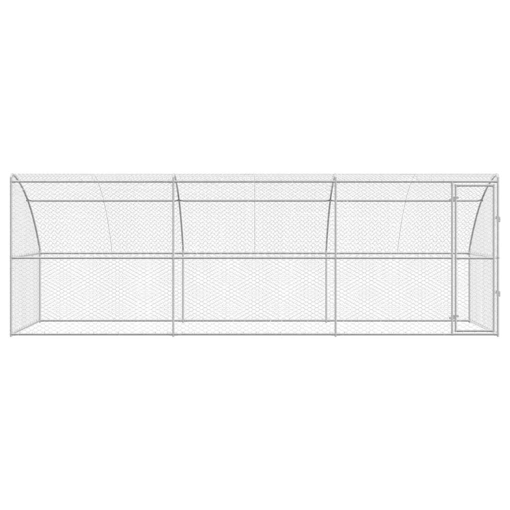 Cuccia per cani 3 pcs Argento 6 x 2 x 2 m Acciaio