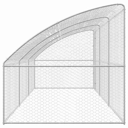 Cuccia per cani 3 pcs Argento 6 x 2 x 2 m Acciaio