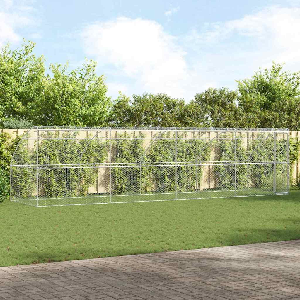 Cuccia per cani 4 pcs Argento 8 x 2 x 2 m Acciaio