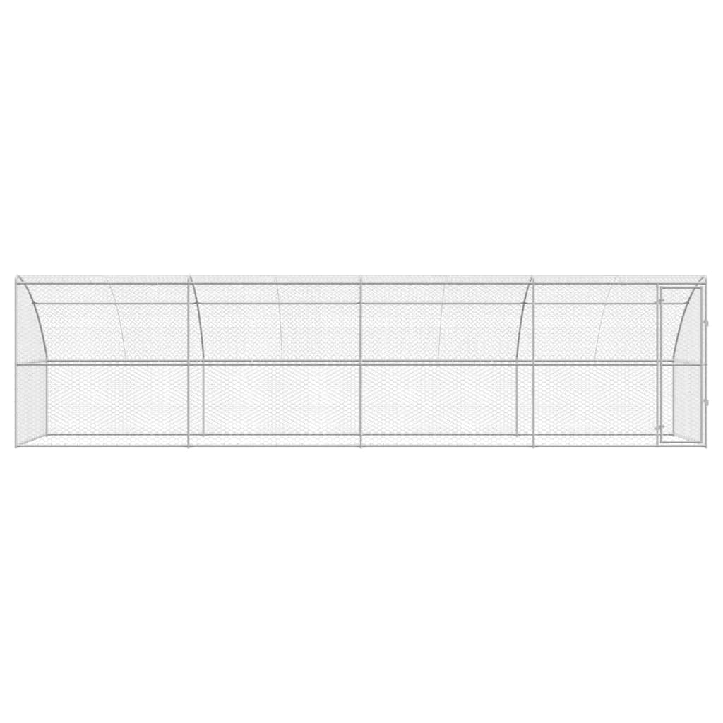 Cuccia per cani 4 pcs Argento 8 x 2 x 2 m Acciaio