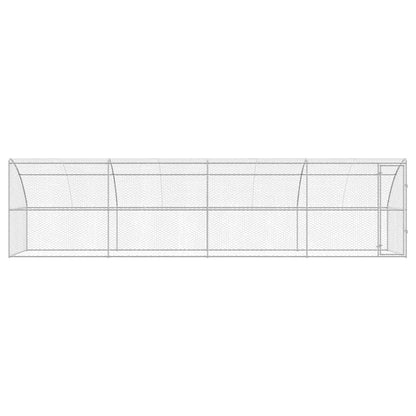 Cuccia per cani 4 pcs Argento 8 x 2 x 2 m Acciaio