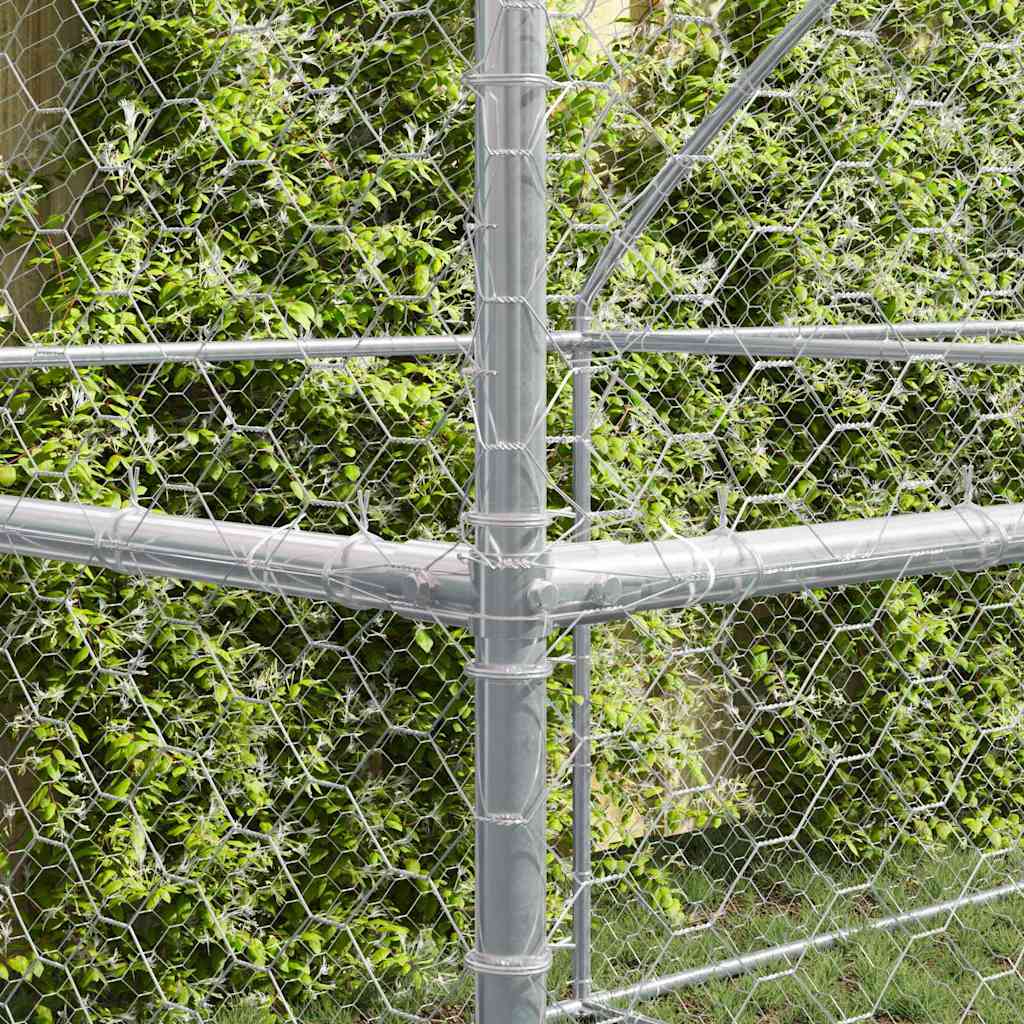 Cuccia per cani 3 pcs Argento 6 x 2 x 2 m Acciaio