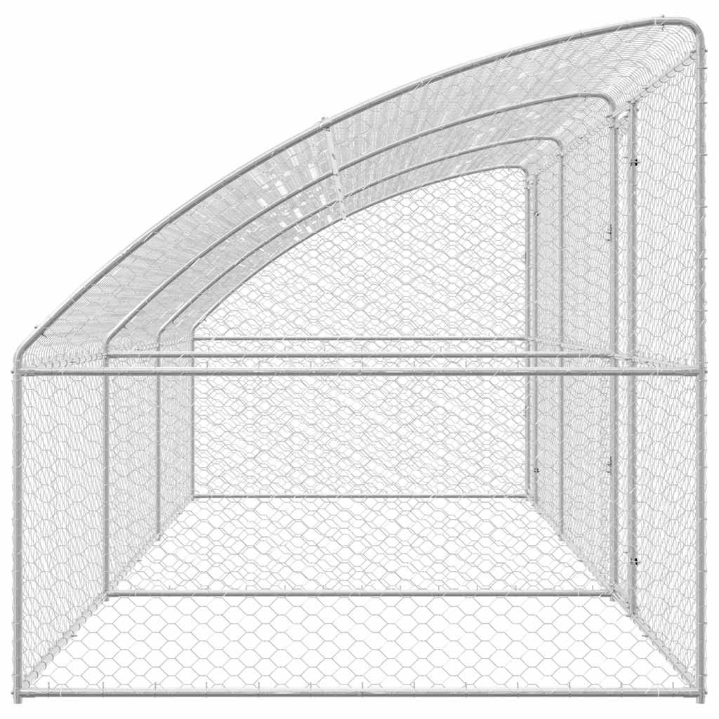 Cuccia per cani 3 pcs Argento 6 x 2 x 2 m Acciaio