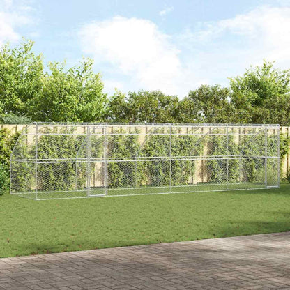 Cuccia per cani 4 pcs Argento 8 x 2 x 2 m Acciaio