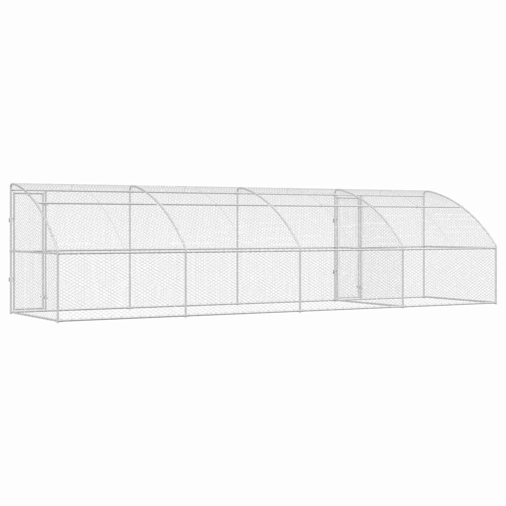 Cuccia per cani 4 pcs Argento 8 x 2 x 2 m Acciaio zincato | homemem39